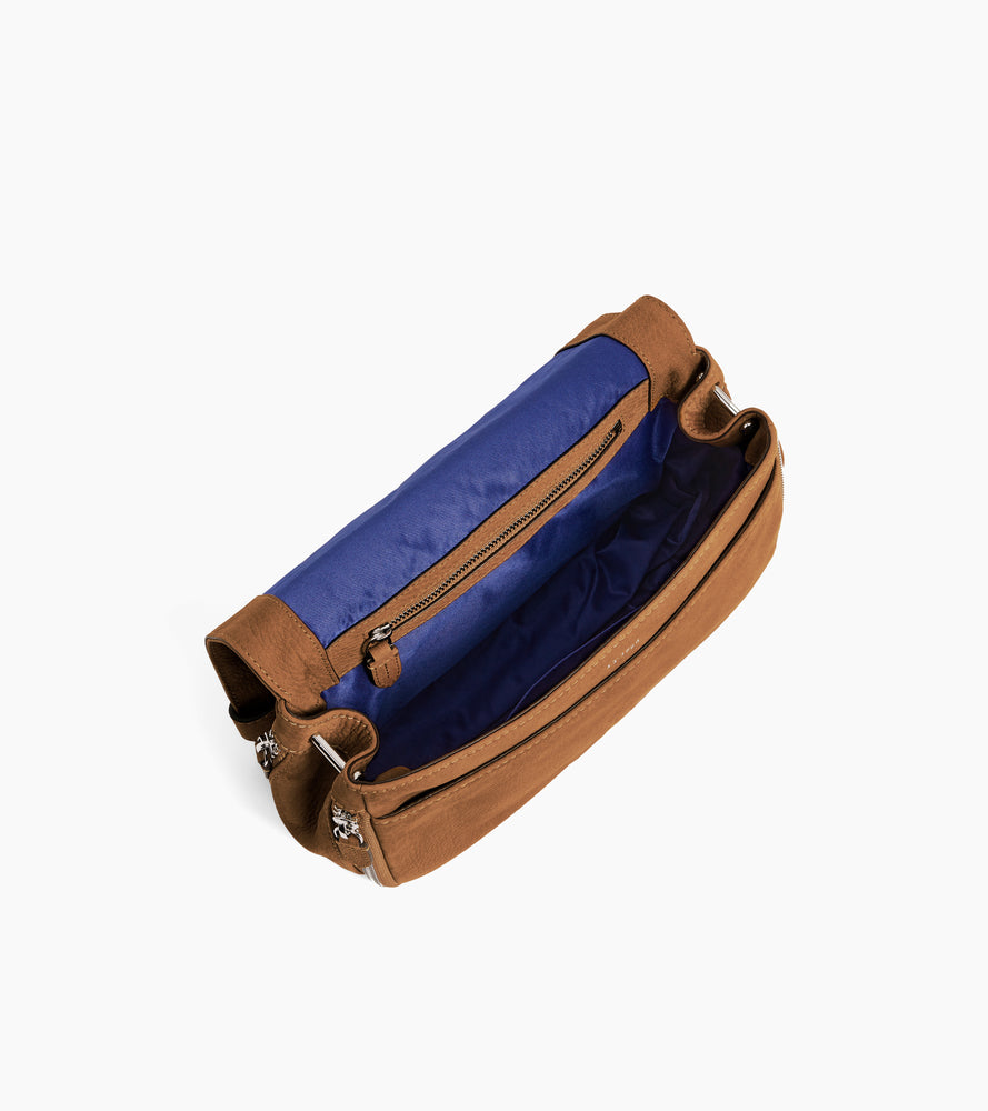 Petit sac bandoulière Simone en cuir nubuck grainé