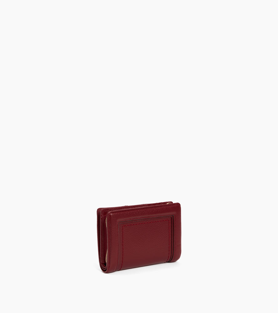 Ella medium wallet in grained leather
