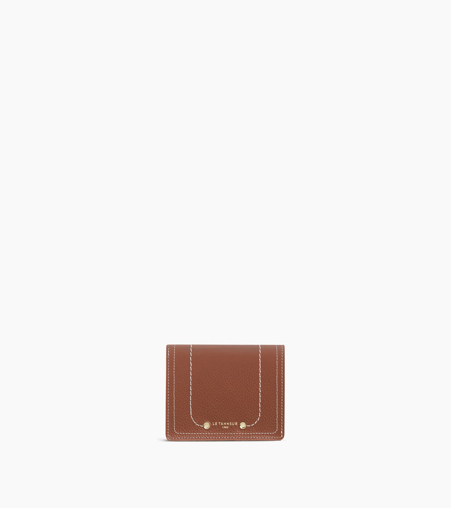 Ella small wallet in grained leather