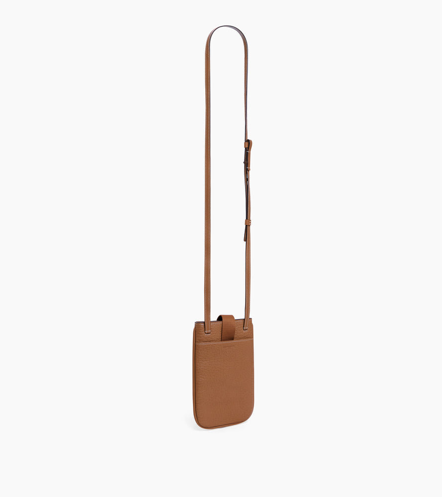 Noah phone case in smooth buffalo grain leather