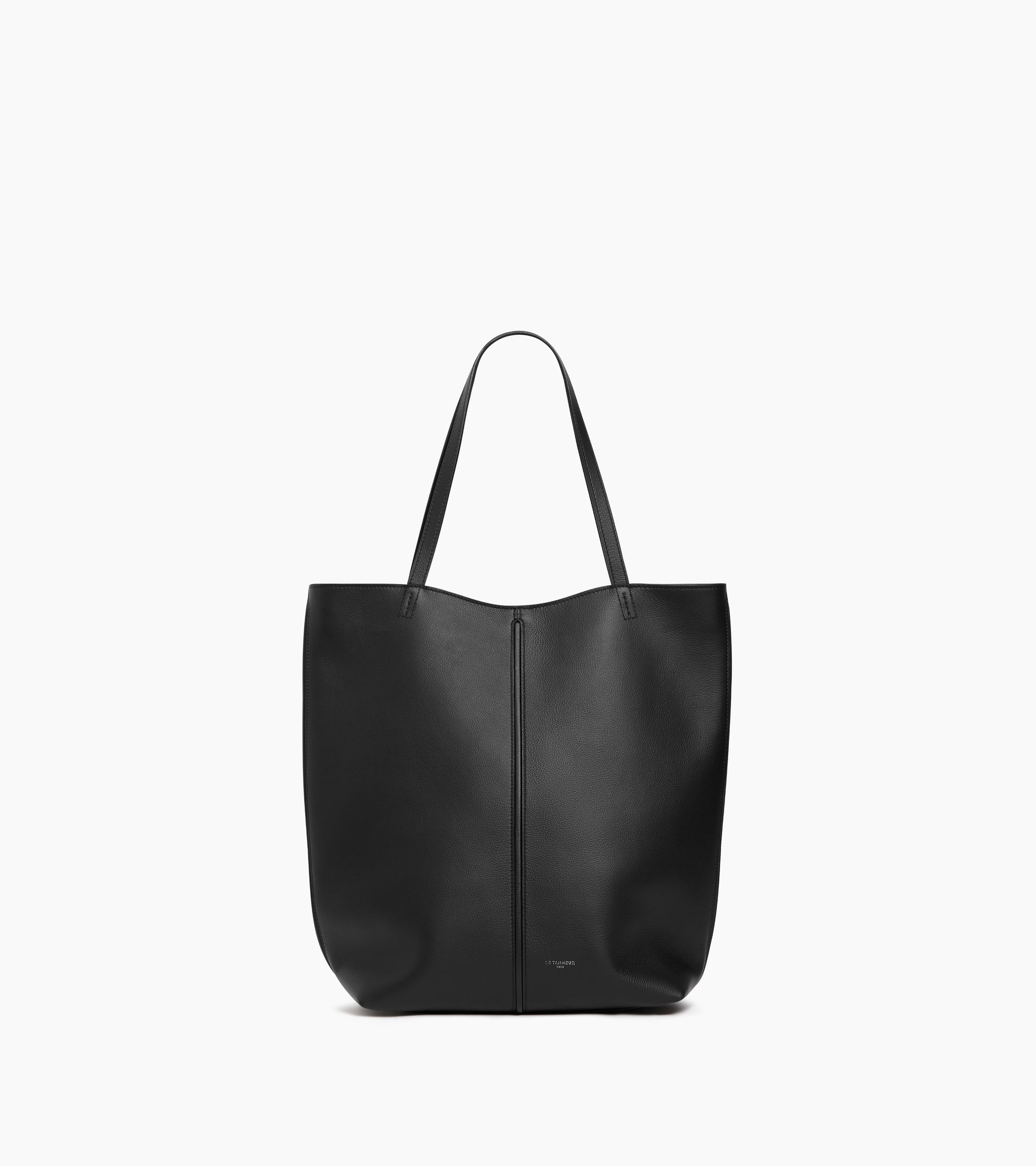 Hortense medium tote bag in double-face grained leather