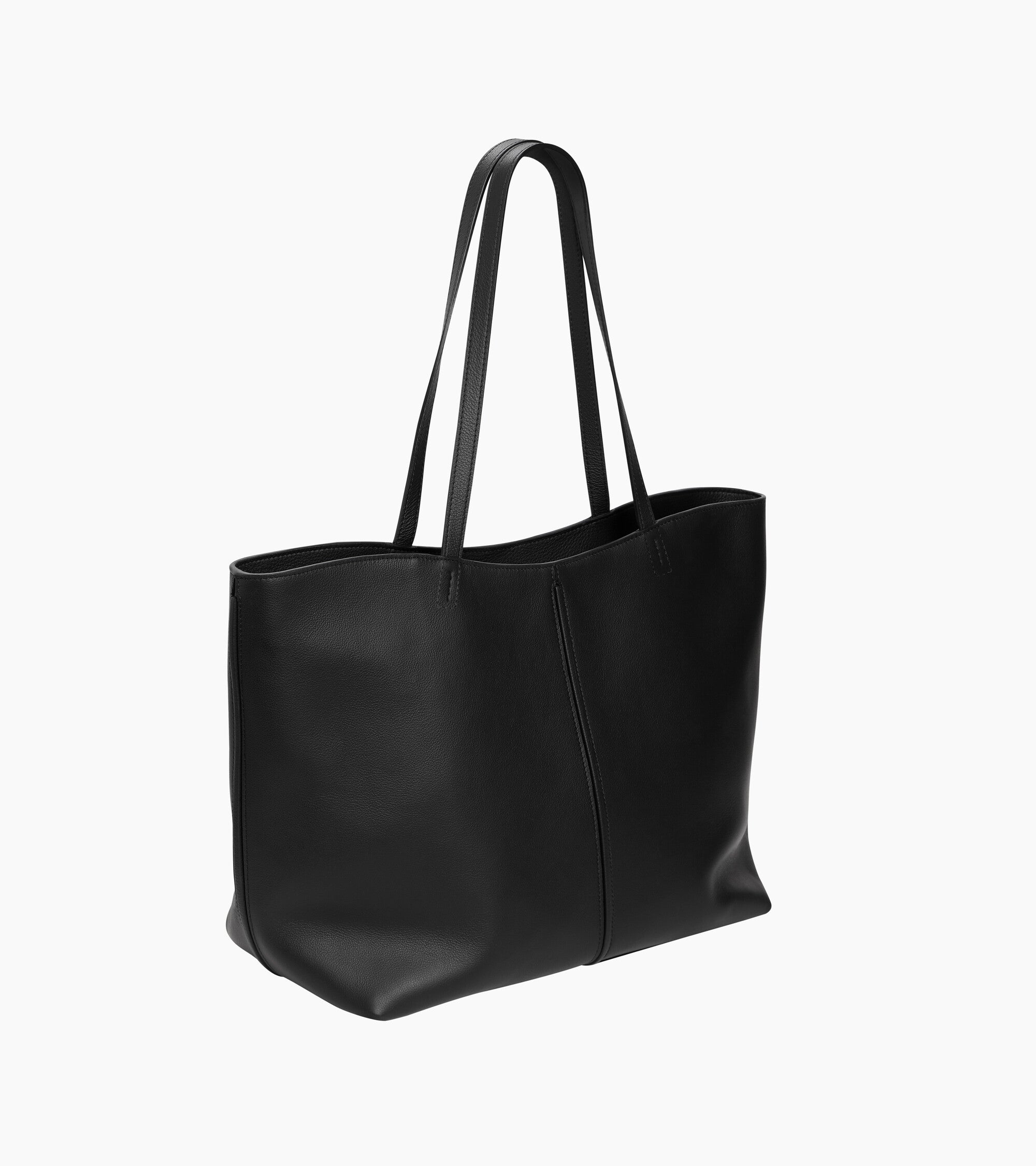 Hortense large tote bag in double-face grained leather