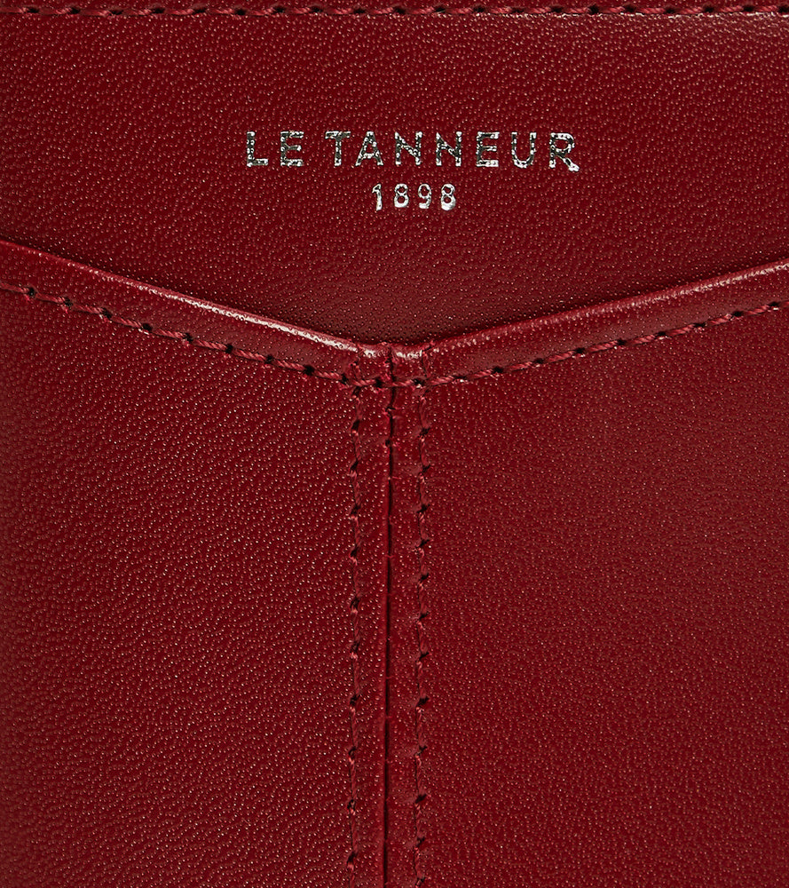 Charlotte smooth leather vertical card holder
