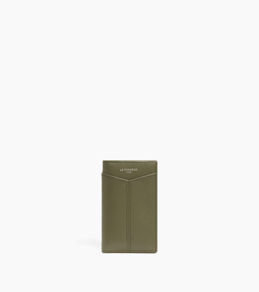 Porte cartes vertical Charlotte en cuir lisse