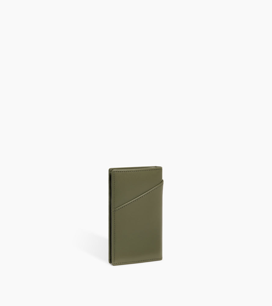 Charlotte smooth leather vertical card holder