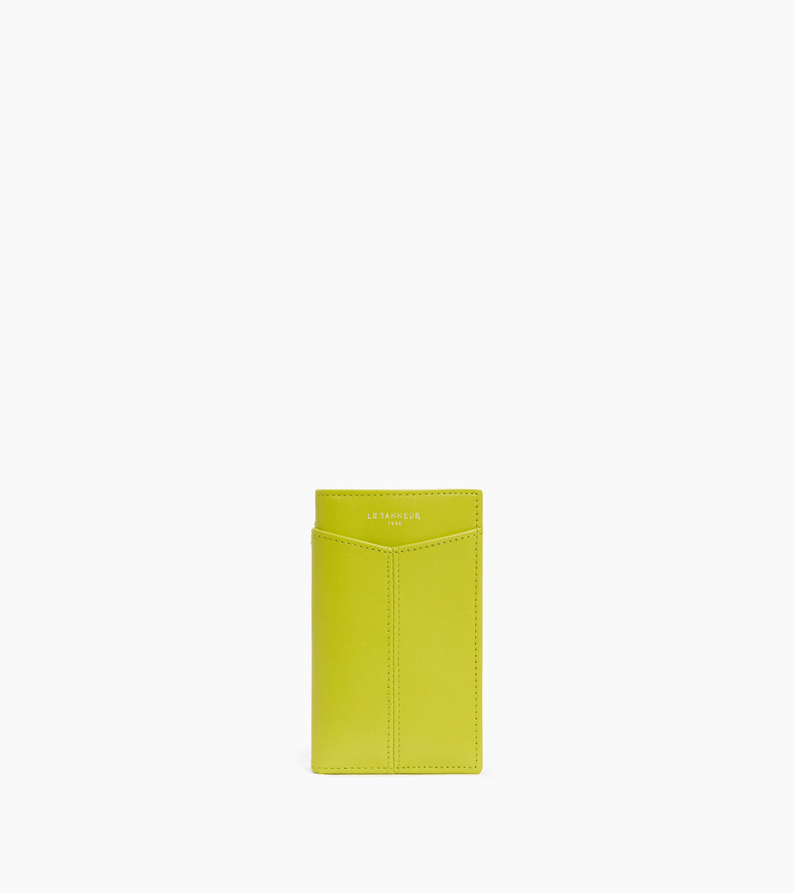Porte cartes vertical Charlotte en cuir lisse