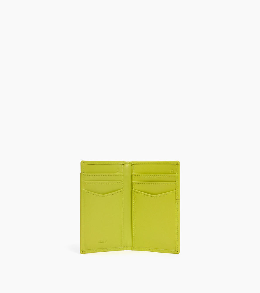 Porte cartes vertical Charlotte en cuir lisse