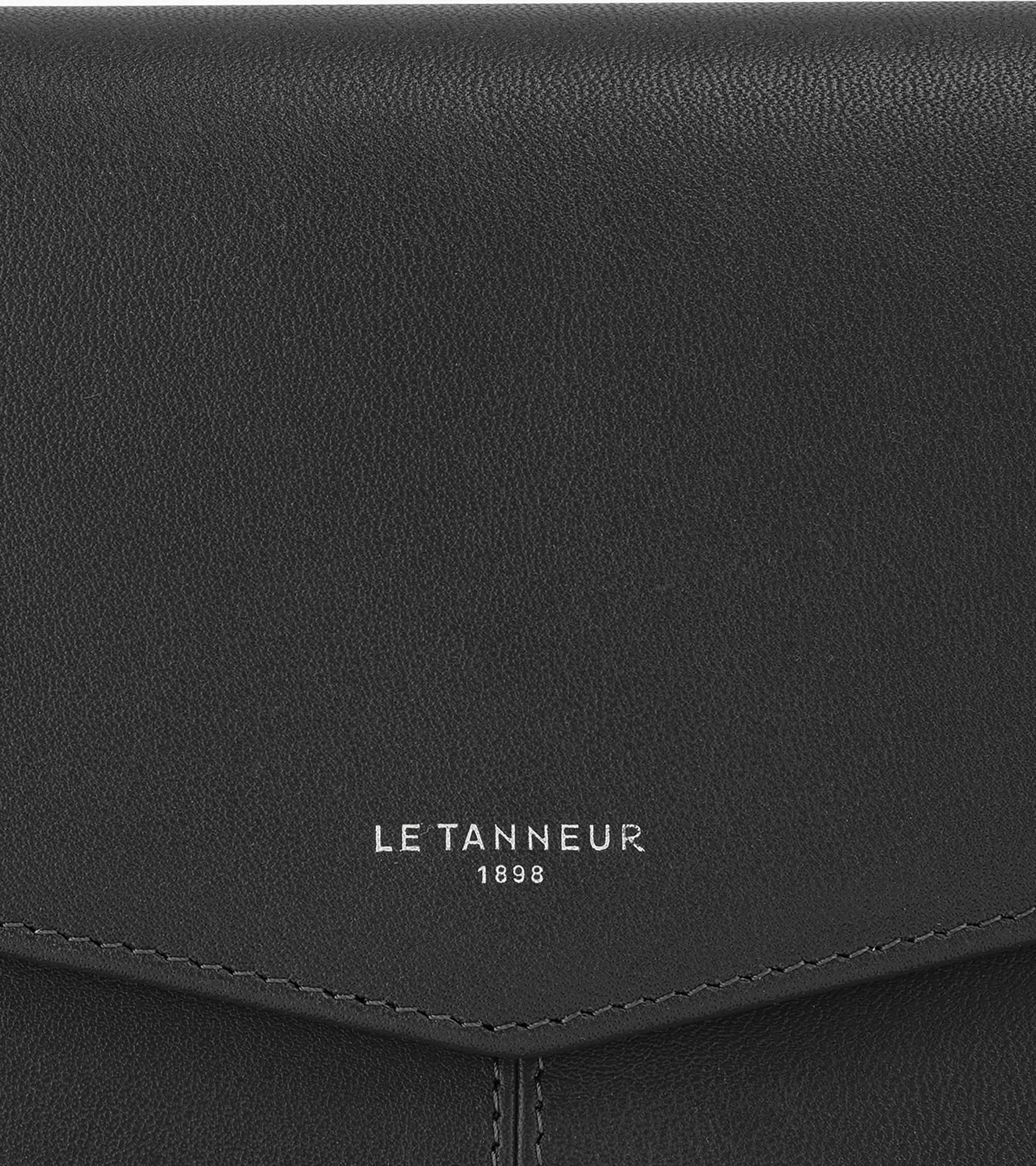 Portefeuille un volet Charlotte en cuir lisse