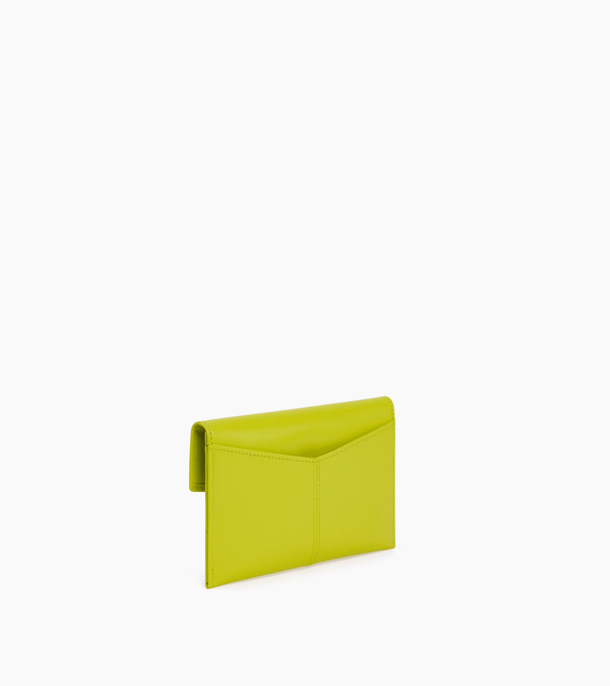 Charlotte medium envelope pouch in smooth leather