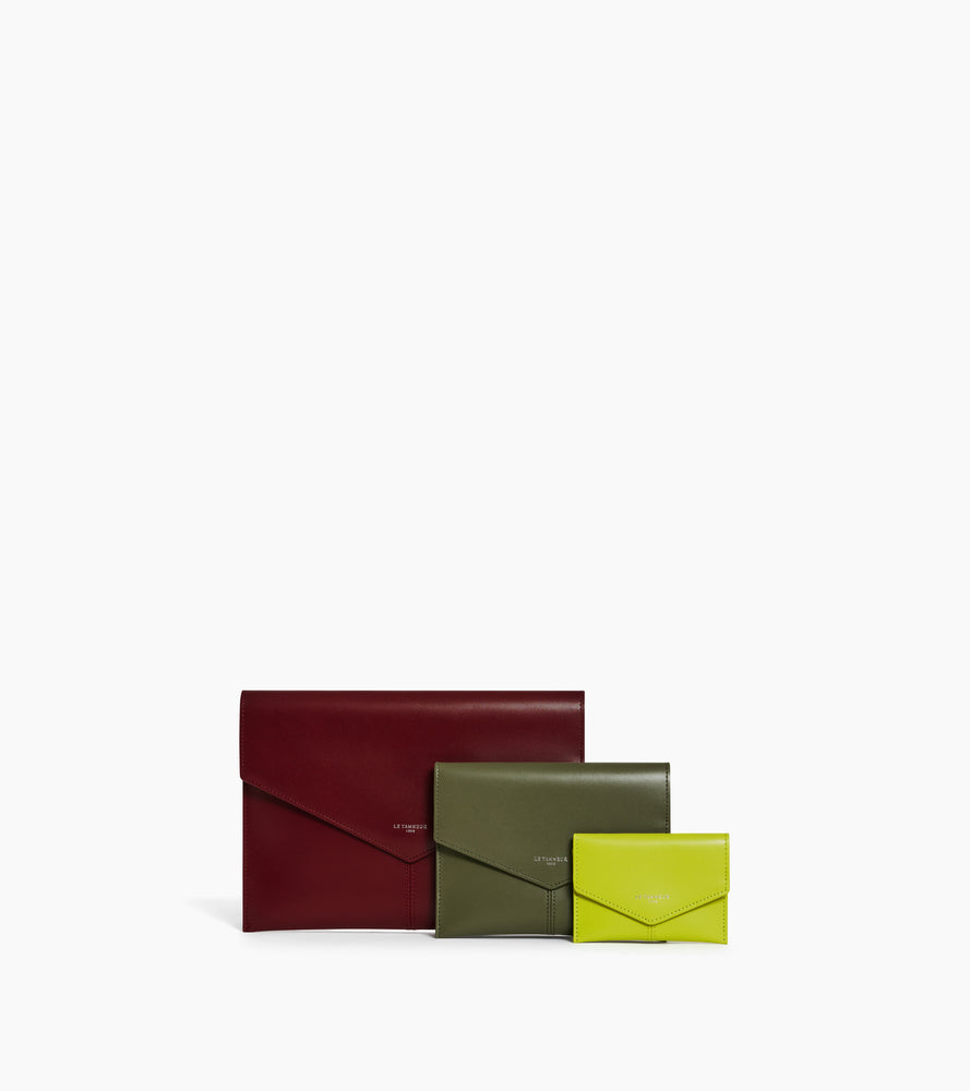 Charlotte trio of pouches in smooth leather