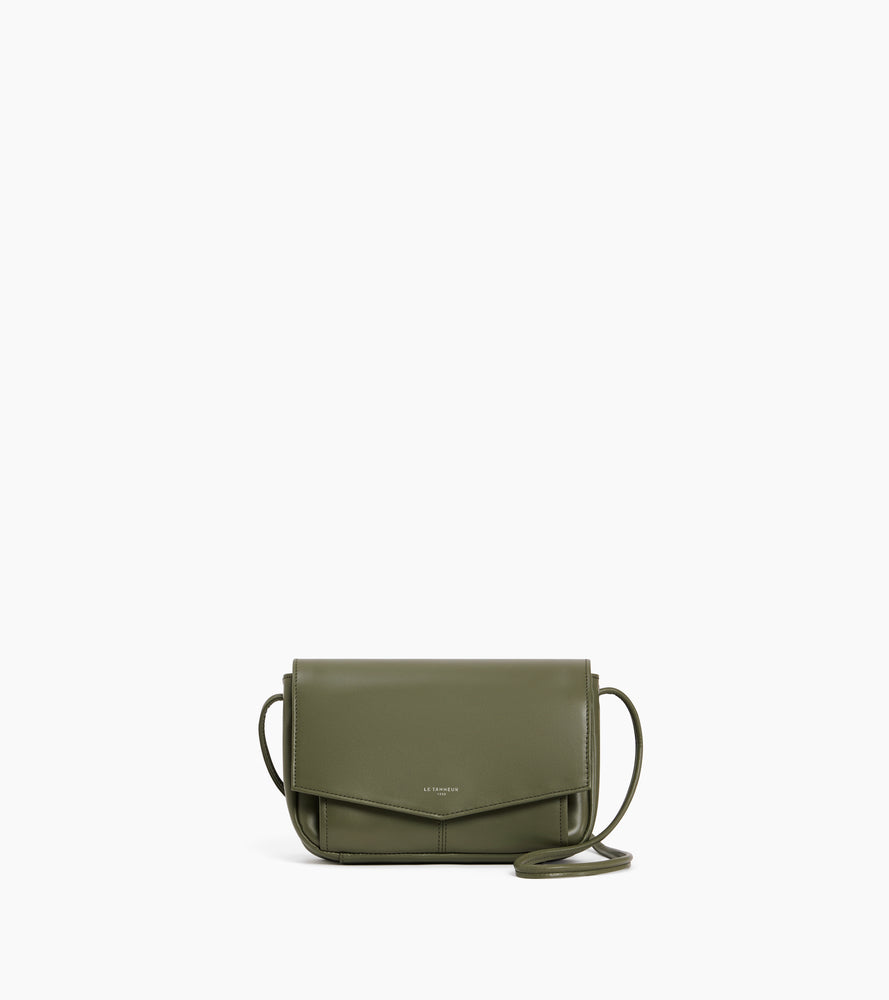 Charlotte pouch with removable shoulder strap in smooth leather