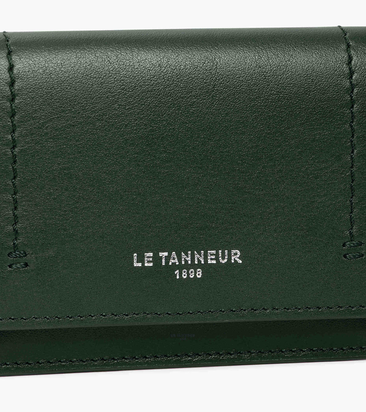 Petit porte cartes à rabat Louison en cuir lisse