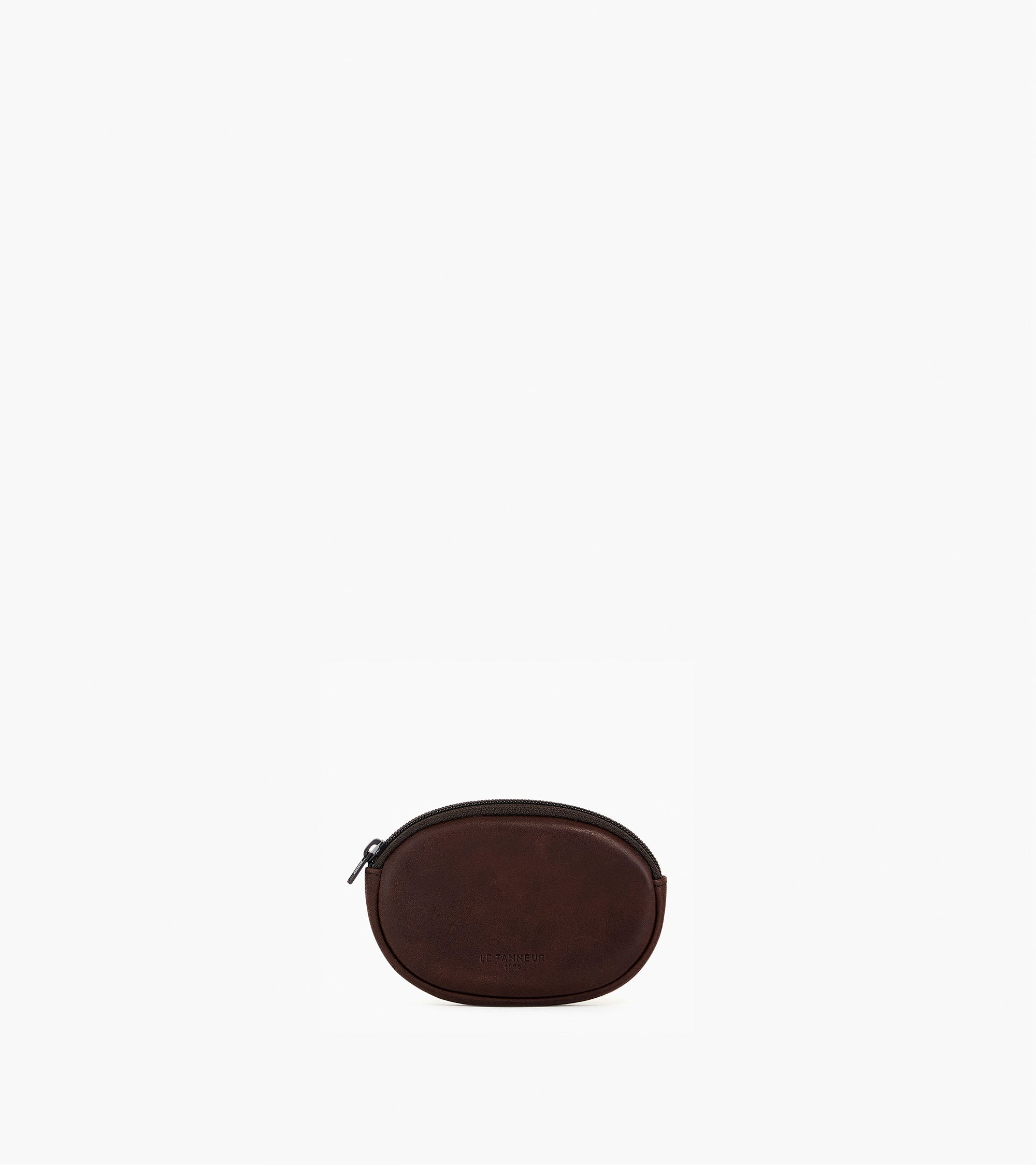 Gary zippered coin purse in oiled leather