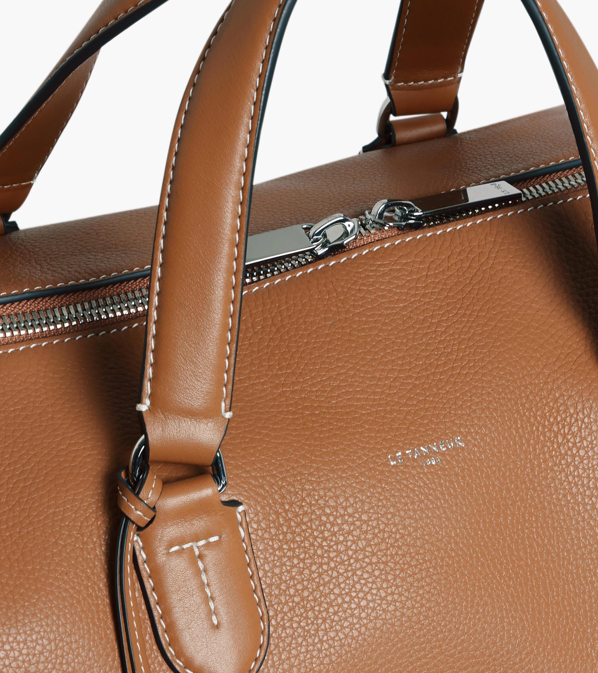 Bolsa de viaje 24 h Romy de piel texturizada y lisa