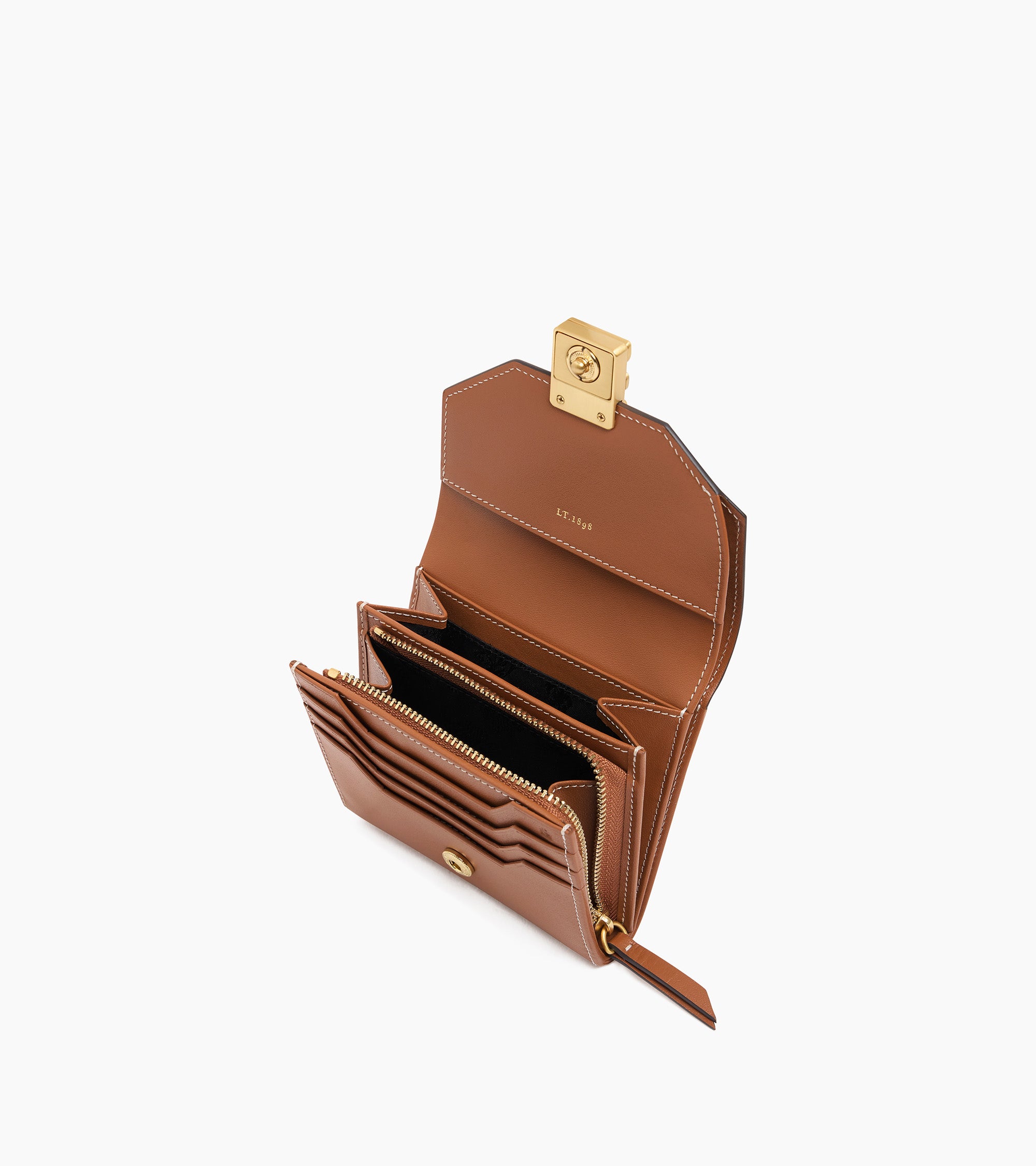Cartera Rose de cuero liso
