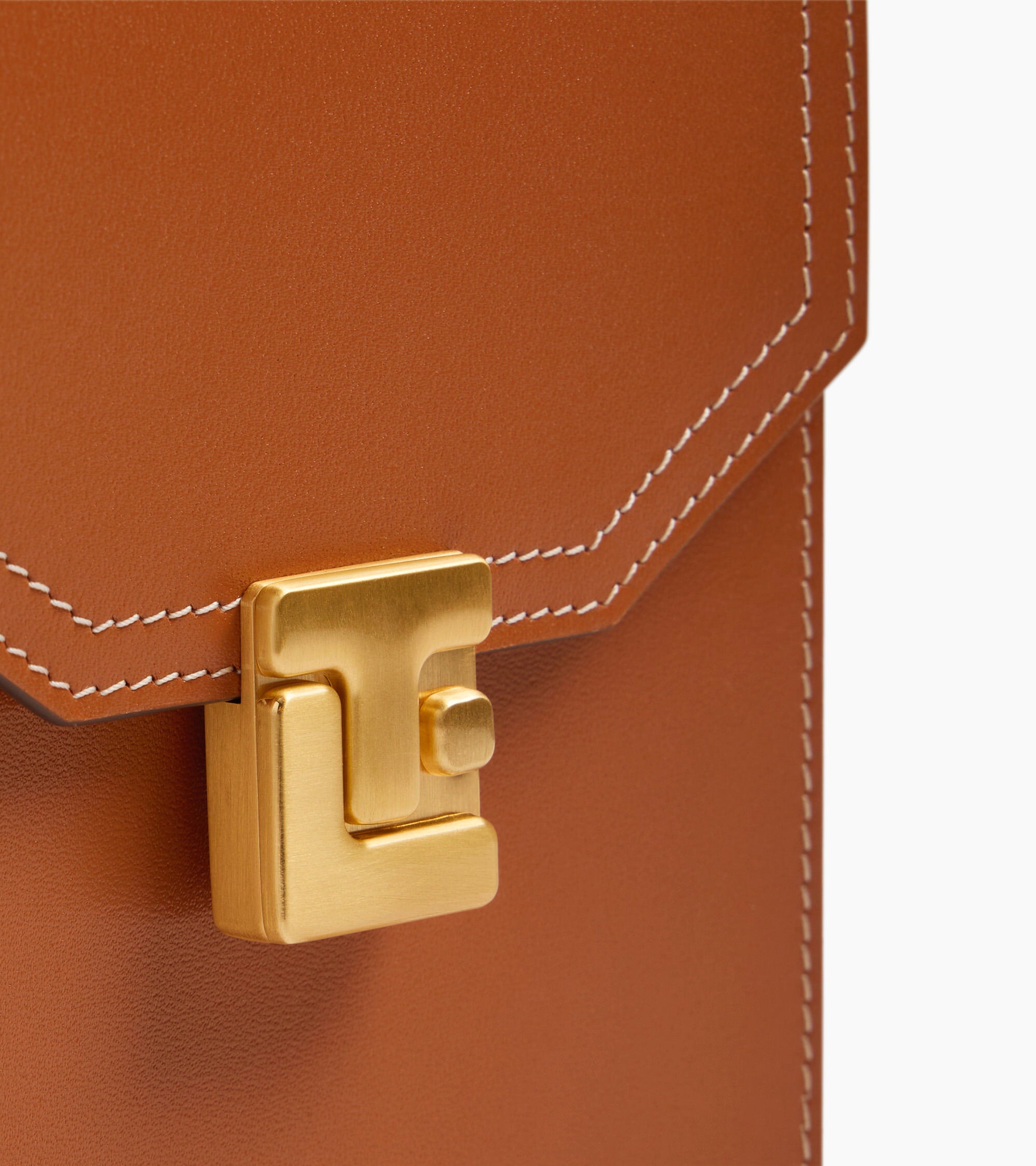 Rose smooth leather phone case with flap