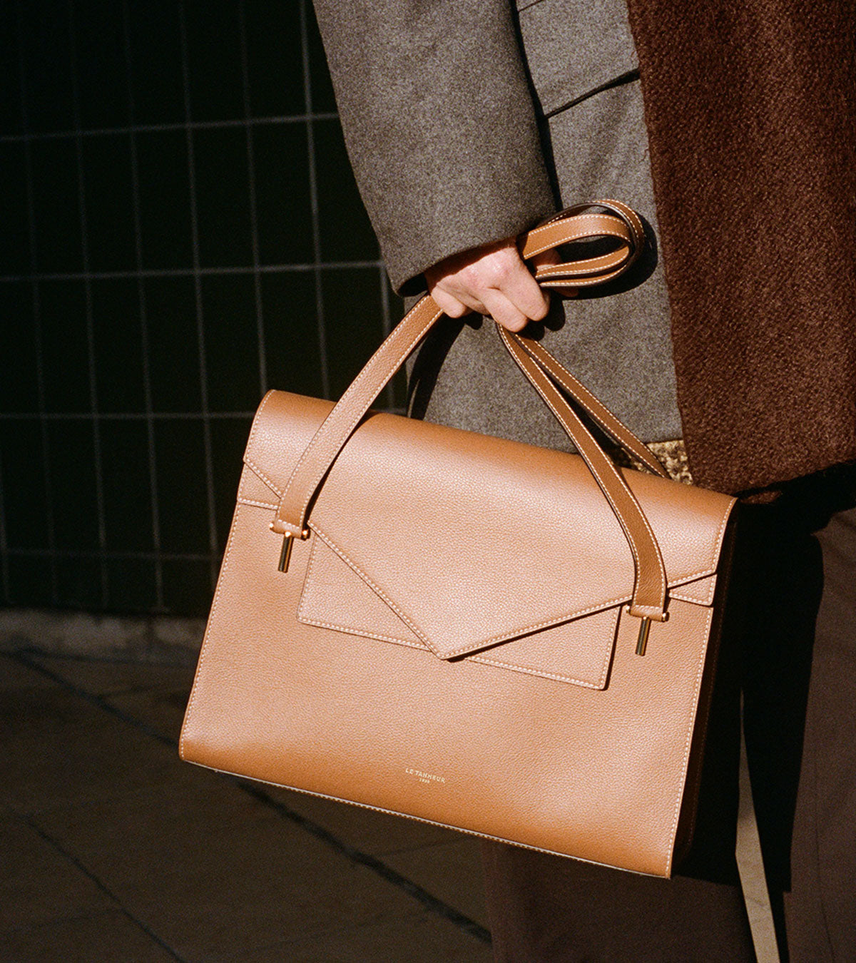 Porte-documents en cuir Femme Le Tanneur